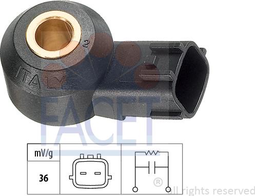 FACET 9.3112 - Knock Sensor autospares.lv