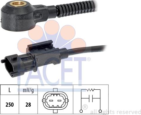 FACET 9.3209 - Knock Sensor autospares.lv