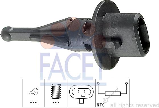 FACET 10.4010 - Sensor, intake air temperature autospares.lv