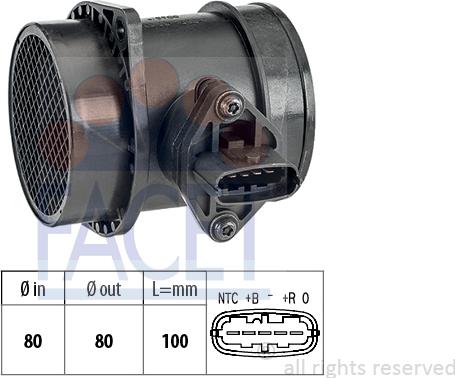 FACET 10.1492 - Air Mass Sensor autospares.lv