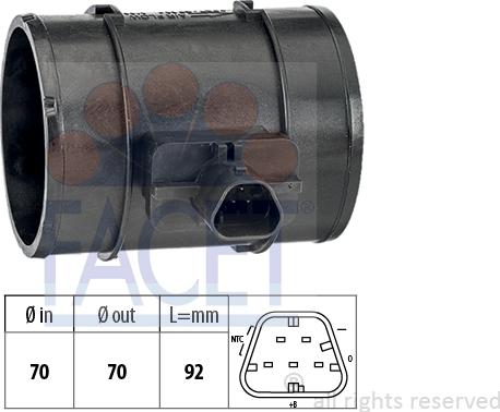 FACET 10.1465 - Air Mass Sensor autospares.lv