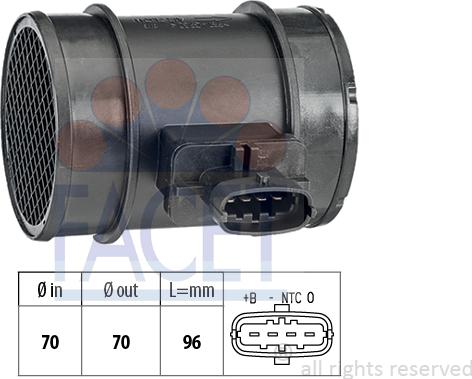 FACET 10.1413 - Air Mass Sensor autospares.lv