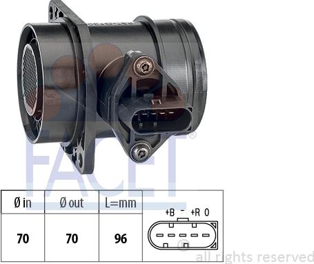 FACET 10.1509 - Air Mass Sensor autospares.lv