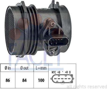 FACET 10.1064 - Air Mass Sensor autospares.lv