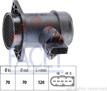 FACET 10.1192 - Air Mass Sensor autospares.lv