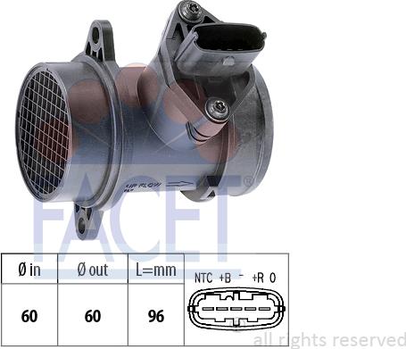 FACET 10.1158 - Air Mass Sensor autospares.lv