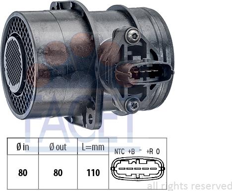 FACET 10.1266 - Air Mass Sensor autospares.lv