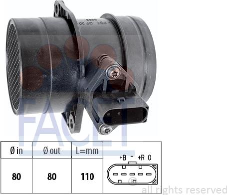 FACET 10.1213 - Air Mass Sensor autospares.lv