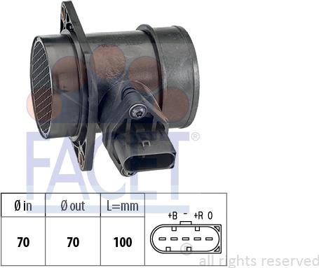 FACET 10.1212 - Air Mass Sensor autospares.lv