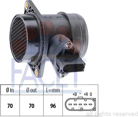 FACET 10.1284 - Air Mass Sensor autospares.lv