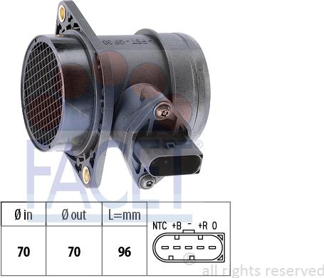 FACET 10.1221 - Air Mass Sensor autospares.lv