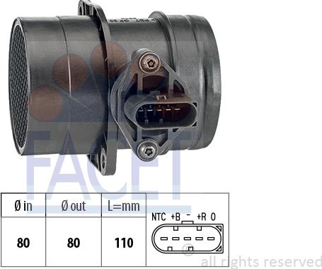 FACET 10.1223 - Air Mass Sensor autospares.lv