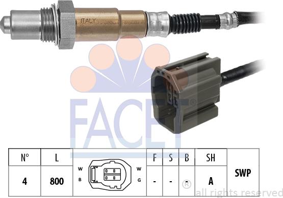 FACET 10.8562 - Lambda Sensor autospares.lv