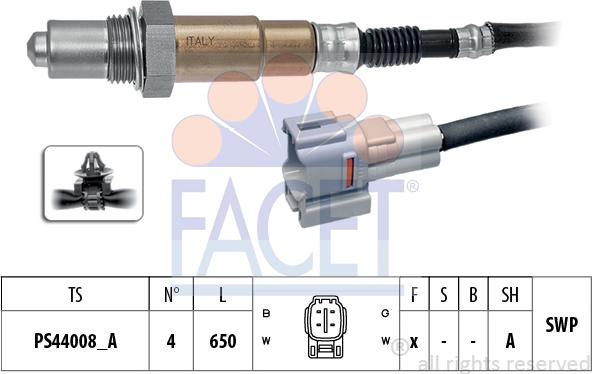 FACET 10.8505 - Lambda Sensor autospares.lv