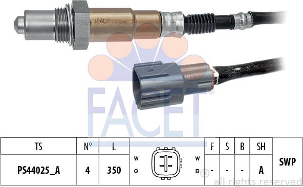 FACET 10.8522 - Lambda Sensor autospares.lv