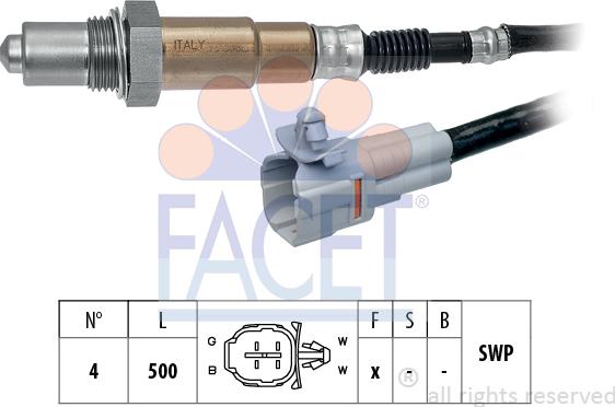 FACET 10.8090 - Lambda Sensor autospares.lv