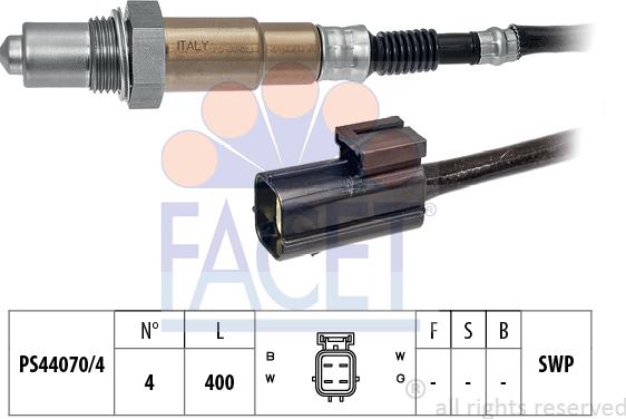 FACET 10.8098 - Lambda Sensor autospares.lv