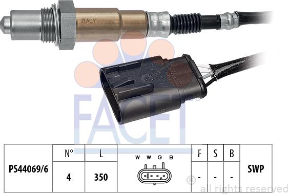 FACET 10.8097 - Lambda Sensor autospares.lv