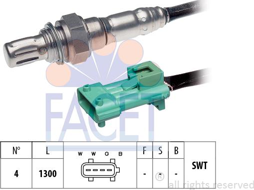 FACET 10.8069 - Lambda Sensor autospares.lv