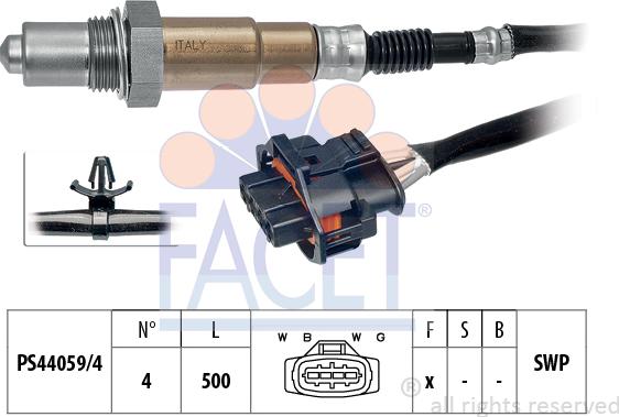 FACET 10.8065 - Lambda Sensor autospares.lv