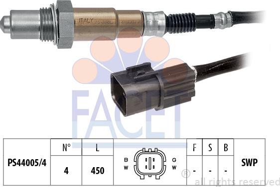 FACET 10.8017 - Lambda Sensor autospares.lv