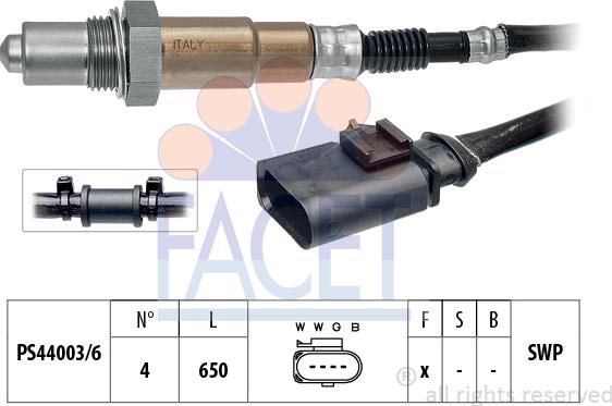FACET 10.8083 - Lambda Sensor autospares.lv