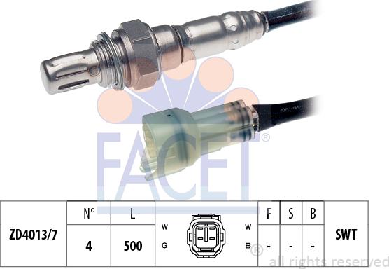 FACET 10.8037 - Lambda Sensor autospares.lv