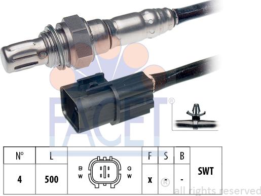 FACET 10.8070 - Lambda Sensor autospares.lv