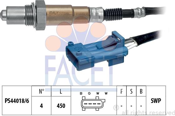 FACET 10.8078 - Lambda Sensor autospares.lv