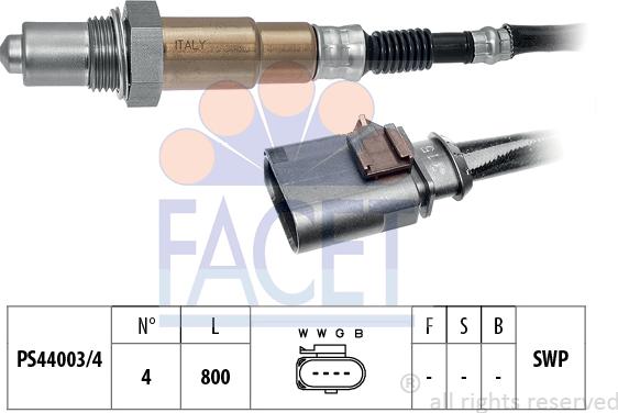 FACET 10.8199 - Lambda Sensor autospares.lv