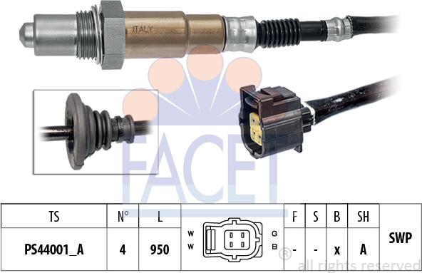 FACET 10.8110 - Lambda Sensor autospares.lv