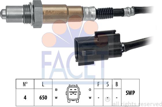 FACET 10.8185 - Lambda Sensor autospares.lv