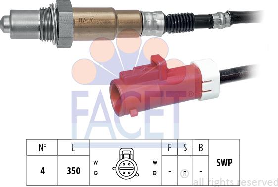 FACET 10.8183 - Lambda Sensor autospares.lv