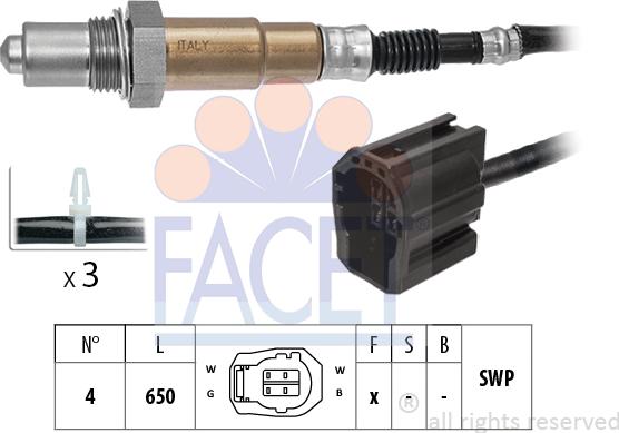 FACET 10.8139 - Lambda Sensor autospares.lv