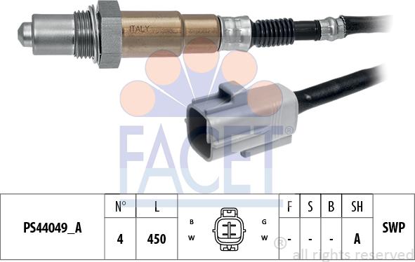 FACET 10.8356 - Lambda Sensor autospares.lv