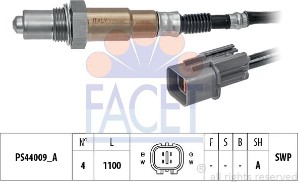 FACET 10.8358 - Lambda Sensor autospares.lv