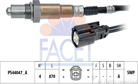 FACET 10.8365 - Lambda Sensor autospares.lv