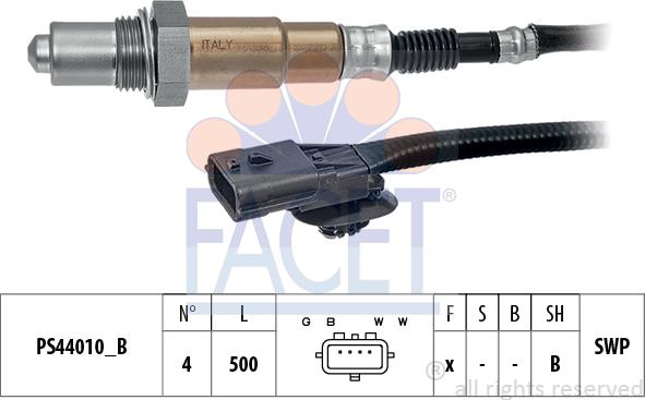 FACET 10.8306 - Lambda Sensor autospares.lv