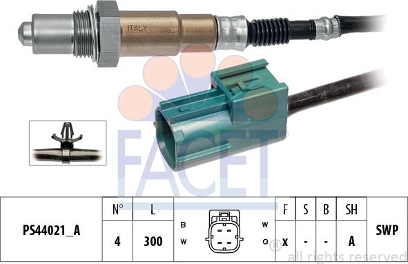 FACET 10.8303 - Lambda Sensor autospares.lv