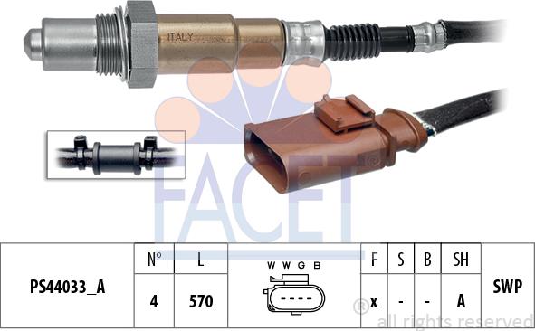 FACET 10.8315 - Lambda Sensor autospares.lv