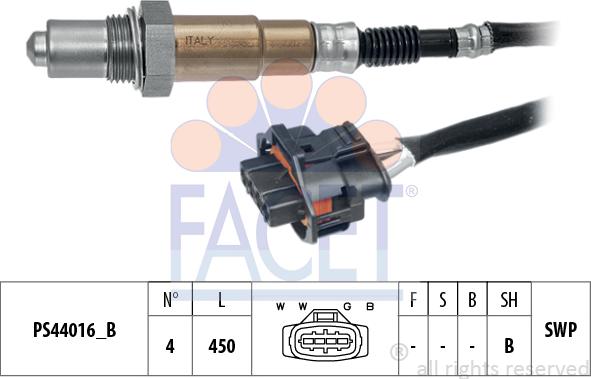 FACET 10.8384 - Lambda Sensor autospares.lv