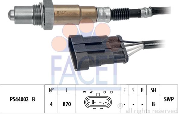 FACET 10.8386 - Lambda Sensor autospares.lv
