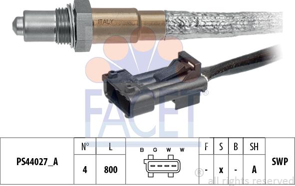 FACET 10.8335 - Lambda Sensor autospares.lv