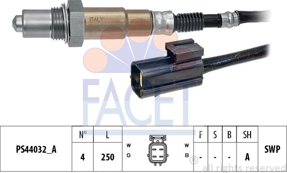 FACET 10.8337 - Lambda Sensor autospares.lv