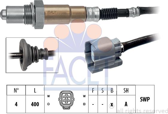 FACET 10.8320 - Lambda Sensor autospares.lv