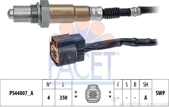 FACET 10.8291 - Lambda Sensor autospares.lv