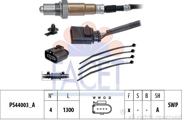 FACET 10.8245 - Lambda Sensor autospares.lv