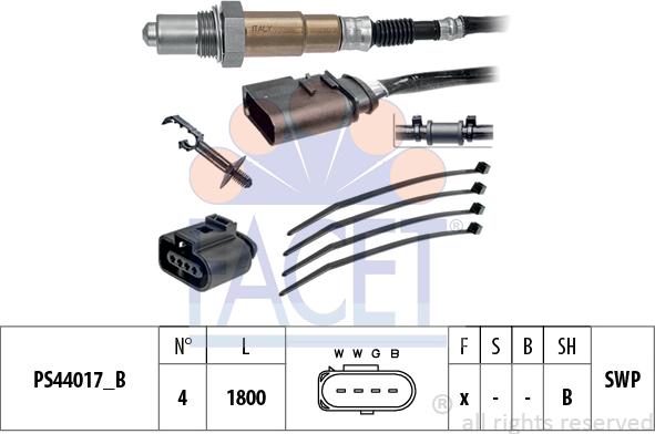 FACET 10.8247 - Lambda Sensor autospares.lv