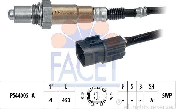 FACET 10.8256 - Lambda Sensor autospares.lv