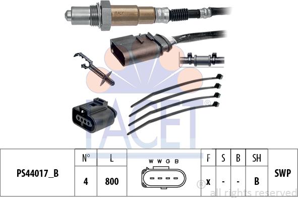 FACET 10.8253 - Lambda Sensor autospares.lv